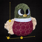 Bite Force -Durable & Strong Dog Toy Beak with Squeaker, Kevlar-Reinforced for Aggressive Chewers for Small Medium Large Dogs - Dark Red.