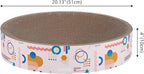 CSR1010A Nelson 20.13" Modern Cardboard Round Bowl Cat Scratcher with Catnip, Light Pink/Multi