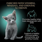 Sheba Perfect Portions Kitten Wet Cat Food Pate Chicken Entree, 2.6 oz. Twin-Pack Trays (24 Count, 48 Servings)