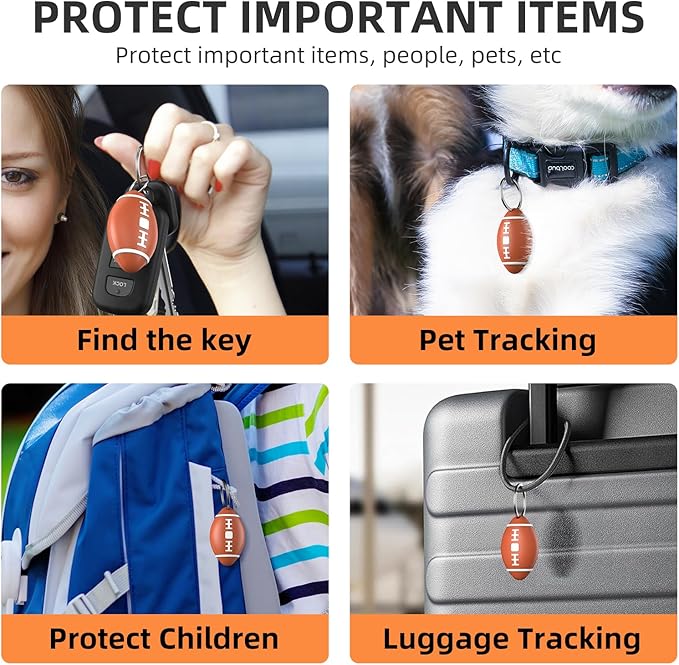 QDAN GPS Dog Tracker Collar: Pet Location Tracker, Smart Item Finder, No Charging, Waterproof, Dog Collar Attachment, Compatible with iOS Only (One Piece)