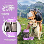 Dog Water Bottle Portable Travel - 77oz Large Travel Water Bowl for Dogs Camping Hiking Beach Traveling Essentials,Big Pet Bottles Bowl Water Dispenser for On The Go Park Car Walking Accessories