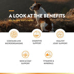 NaturVet All-in-One Dog Supplement - for Joint Support, Digestion, Skin, Coat Care – Dog Multivitamins with Minerals, Omega-3, 6, 9 – Wheat-Free Vitamins for Dogs – 120 Soft Chews
