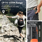 PaiPaitek No Shock Dog Training Collar with Remote 3300ft Range, Strong Vibrating Dog Collar Beep and Vibration Only, Waterproof Vibration Collar for Small Medium Large Dogs (5-120 lbs) - No Prongs