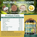 YOTANGO Natural Flea & Tick Support Chews for Cats & Dogs, 2-Pack Bundle for Natural Flea Prevention & Skin Health, 400 Chews Total, Safe & Effective, Plant-Based Formula for All Breeds