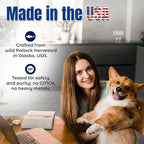 Life Line Pet Nutrition Wild Alaskan Fish Oil Omega-3 Supplement for Skin & Coat – Supports Brain, Eye & Heart Health in Dogs & Cats, 8.5oz