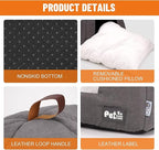 Cat Bed for Indoor Cats -Premium Pet Beds for Cats and Small Dogs, Cat Bed Cave, Comfortable Covered Cat Bed, Cat Tent, Kitten Bed, Small Animal Bed and Cat Hut with Cushioned Pillow (Medium, Grey)