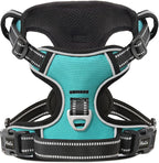 HEELE Dog Harness Dog Harness Small Dog No Pull Harness wiht Soft Handle Reflective Harness Adjustable, Turquoise, S