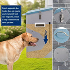 Automatic Dog Feeder Large Food Dispenser 25lbs Outdoor Pets Feeder Gravity Food Feeder Galvanized Metal for Dog, Cat, Small, Medium, and Large Breeds
