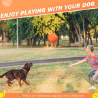 SCENEREAL Giant Tennis Ball for Dogs 2 Pack,Upgraded Thicken 9.5" Large Tennis Balls for Dogs,Halloween Dog Toys Birthday Gift, Inflatable Interactive Ball for Large Medium Big Dog,Durable Toy