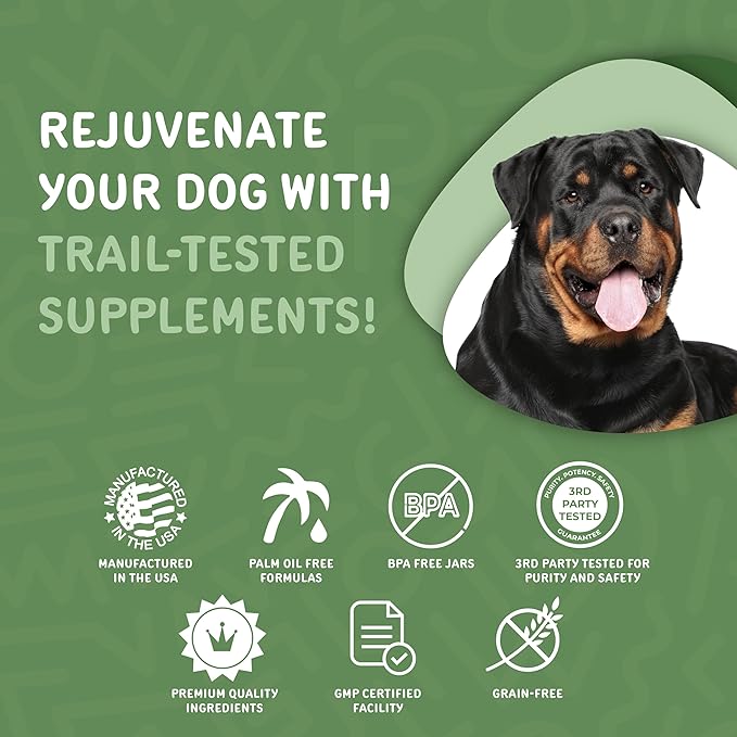 waggedy Calm Max — Calming Chews for Dogs for Balanced Behaviour & Anxiety Relief — Calming Dog Treats for Travel, Fireworks & Separation — Dog Supplements & Vitamins (60 Chews)
