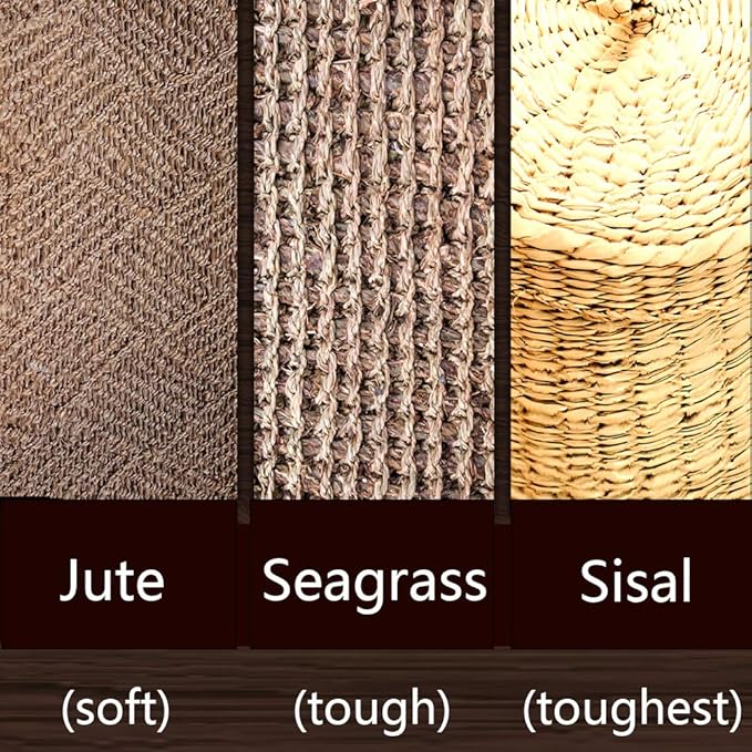 Sisal Rope 6mm for Cat Scratcher Repair and Replace Cat Scratching Post, DIY Scratching Furniture - Cat Tree, Scratch Carpet & Mat, Cat Kicker Toys, Gray 164ft/50m