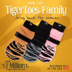 DOK TigerToes Premium Non-Slip Dog Socks for Hardwood Floors - Extra-Thick Grip That Works Even When Twisted - Prevents Licking, Slipping, and Great for Dog Paw Protection (Sassy Pink, X-Small)