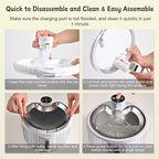 Wireless Cat Water Fountain Cordless, FortuneALL 95oz/2.8L Automatic Pet Water Fountains for Cats Indoor, 4000mAh Battery Operated Cat Drinking Fountain with Motion Sensor, 4 Water Flow Modes,BPA-Free