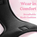 rabbitgoo Dog Harness Small Sized, No Pull Pet Harness with 3 Buckles, Adjustable Soft Padded Vest with Control Handle, Walking Reflective Pet Vest for Small Dogs, Pink, S