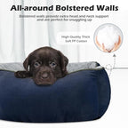INVENHO X-Large Dog Bed Rectangle Washable Orthopedic Soft Calming Sleeping Durable Pet Cuddler with Anti-Slip Bottom