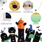 Nocciola 5 PCS Halloween Dog Squeaky Toys, No Stuffing Plush Dog Toys with Crinkle Paper, Perfect Present for Puppy, Small, Medium and Large Dogs