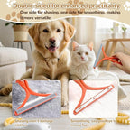 1PCS Newly Pet Hair Removal Gloves,Reusable Electrostatic Cat Dog Pet Hair Removal Gloves,Hair Remover for Couch,Furniture,Carpet,(1 Pack Glove,1Red Lint Scraper) Cat and Dog Glove.