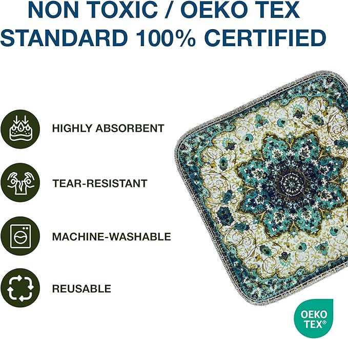 PUPIBOO Washable Pee Pads for Dogs and Cats - Super Absorbent Reusable Puppy Training Pads - 100% Waterproof, Leak-Proof & Non-Slip Whelping Pads for Pet Housebreaking