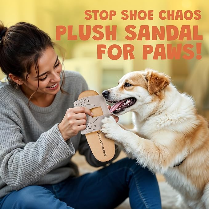 Barkingstock Shoe Dog Toy with Squeaker and Crinkle - Funny Cute Parody Pets Toys - Toys for Small, Medium and Large Pets - Puppy Birthday Gifts - Funny Pet Toys