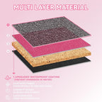 Outdoor Cat House for Shelter Feral Cat, Outside Waterproof Cat House for Outdoor/Indoor Cats, Insulated Cat Bed for All Seasons with Cozy Cushion (Rose Pink, Large Zip Style)