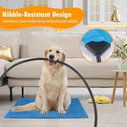 Pet Heating Pad for Cat Heating Pad Indoor Self Heating Cat Pad with 6 Adjustable Temperature & 5 Timers, Dog Heating Pad Waterproof Heated Dog Bed with Chew Resistant Cord Pet Heating Pad