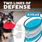 Outward Hound Tough Skinz Durable Squeaky Dog Toy with Two Tough Layers, Strawberry, Red, Medium