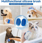 Pet Steam Brush for Dog & Cat – 3-in-1 Spray Hair Removal Comb for Shedding & Grooming Water-Free Shampoo, Bath Gloves,Bath Brush, Tooth & Ear Brush, Towel (10PCS)