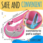 Pet Sling Carrier - Carefully Sized for Teacup & Toy Breed Puppies & Cats (Under 6lb) - Soft Pouch for Small Dogs, Yorkies, Chihuahuas - Ideal for Hands-Free Travel & Walks (Pink)