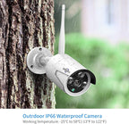 Hiseeu Wireless Pro WiFi Security Camera System, 16CH 4K NVR Kit, 8Pcs 5MP CCTV Home Security Camera System for Indoor/Outdoor Use, Night Vision, Waterproof, Motion Detection, 3TB Hard Drive