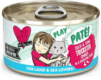 B.F.F. Play - Best Feline Friend Paté Lovers, Aw Yeah!, Duck & Tuna Trickster with Duck & Tuna, 2.8oz Can (Pack of 12)