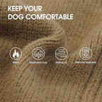 IECOii XXL Dog Sweater,Thermal Knit Big Dog Sweater with Sleeve,Pet Turtleneck Doggy Sweatshirt for Extra Large Dogs Boy Girl,Stretchy Large Dogs Cold Weather Outfit Pitbull Clothes,(Camel,XXL)
