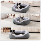 INVENHO Medium Dog Beds for Medium Dogs Washable, Rectangle Dog Bed Medium Size Dog, Orthopedic Dog Bed, Warming Soft Calming Sleeping Puppy Bed Durable Pet Bed with Anti-Slip Bottom M(30"x24"x9")