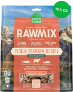 Open Farm, RawMix Freeze Dried Raw Morsels, Dog Food Topper & Mixer, High Protein & Bone Broth Infused with 95% Real Meat, Organs & Bones, Tide & Terrain Recipe with Beef, Salmon & Pollock, 13.5oz Bag
