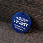 MYLUCKYTAG QR Code Stainless Steel Pet ID Tag - Personalized, Online Profile, Location Alert Email, Digital, Durable - Dog Collar Engraved