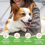 MON2SUN Rawhide Free Dog Treats, 4 Inch Chicken Wrapped Cod Fillet Dog Snacks for Small Dogs, Soft and Training Treats, 20oz (56 Count-Pack of 1)