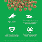 Go! Solutions Sensitivities Limited Ingredients, Grain-Free Dry Dog Food, Insect Recipe for Sensitive Stomach, 12 lb Bag