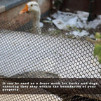 16.4 FT x 15.7 in Roll Mesh Fence, Versatile Black Plastic Fencing & Netting, Cuttable Animal Wire Mesh Fence, Durable Tree Trunk Protector, Suitable for Cat Dog Rabbit Barrier and Plant Protectors