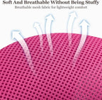 Wanheart Summer cat Chest Harness and Leash, Anti-Escape Adjustable Soft mesh cat Leash and Chest Harness Set for All Types of Cats cat Vests (Rose red, L)