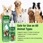 120ml/4.06fl oz Pet Eye Drops for Dogs and Cats,Solution for Redness,Itching and Tear Stains,Fast-Acting,Safe for All Breeds and Sizes