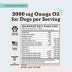 Natural Dog Company Ultra Omega Oil for Dogs a 2000 MG Omega 3, 6, 9 with Salmon, Pollock & Flaxseed Oil, EPA & DHA, Dog Supplement for Skin, Coat, Joints, Allergy & Itch Relief, Dog Fish Oil 16oz