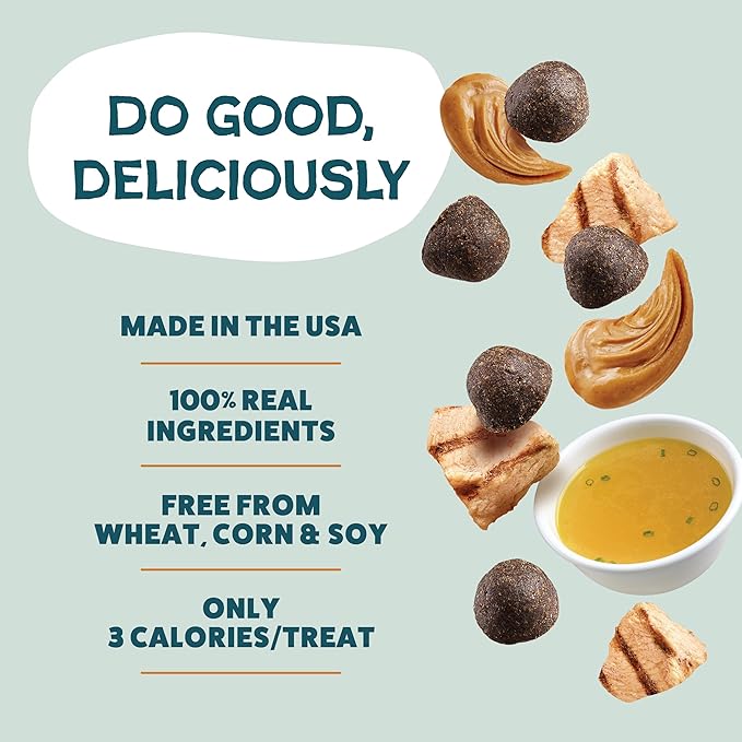 Shameless Pets Bone Broth Dog Training Treats – Soft, Natural Puppy & Dog Treats with Collagen – Healthy, Low-Calorie Training Chews for Small, Medium & Large Dogs - 8oz (Pack of 1)