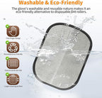 2Pcs Pet Hair Removal Glove for Cats & Dogs, 2025 Newly Upgraded Five-Finger Electrostatic Pet Hair Gloves, Reusable Pet Hair Remover Tool for Couch, Clothing, Car Seat,Carpet