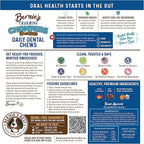 Bernie's Charming Chompers - Daily Dental Chews for Dogs 50-100 Lbs. - 24 Count - Cleans Teeth, Freshens Breath, + Boosts Oral-Gut Microbiome. Easy to Digest, Supports Healthy Digestion Naturally