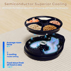 UBPET Automatic Cat Feeder Wet Food, 2025 Upgraded Refrigerated Auto Cat Feeder with Semiconductor Cooling, 4 Days Freshness 5 Meals, Pet Food Dispenser for Cats and Small Dogs, Easy to Clean(White)