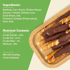 MON2SUN Dog Treats 5 Inch Double Flavor Chicken & Chicken Liver Wrapped Rawhide Sticks, Teeth Cleaning for Small Dogs, 21.16 oz (30 Count)