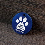 MYLUCKYTAG QR Code Stainless Steel Pet ID Tag - Personalized Online Profile, Location Alert Email, Digital and Durable Dog Collar Tag - Engraved