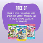 Weruva B.F.F. OMG - Best Feline Friend Oh My Gravy!, Yippy Ki Yay Yellows! Variety Pack, 2.8oz Pouch (Pack of 12)