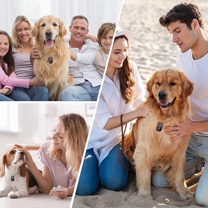 Yinkin 200 Pcs Personalized Military Dog Tags Set Including 100 Pcs Aluminum Blank Dog Tags for Engraving 100 Ball Steel Chain Rectangle Metal Blank Stamping Label for DIY Craft(Black)