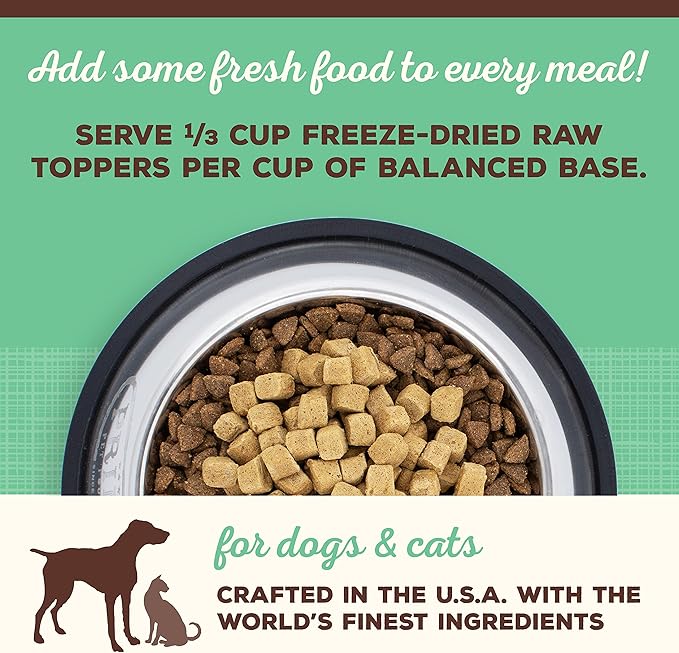 Primal Dog Food Toppers & Cat Food Toppers, Cupboard Cuts, Grain Free Meal Mixers with Probiotics, Raw Freeze Dried Dog Treats & Cat Treats, Great for Training, (Chicken, 18 oz)