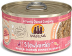 Weruva Classic Cat Stews!, Stewlander with Duck & Salmon in Gravy, 2.8oz Can (Pack of 12)